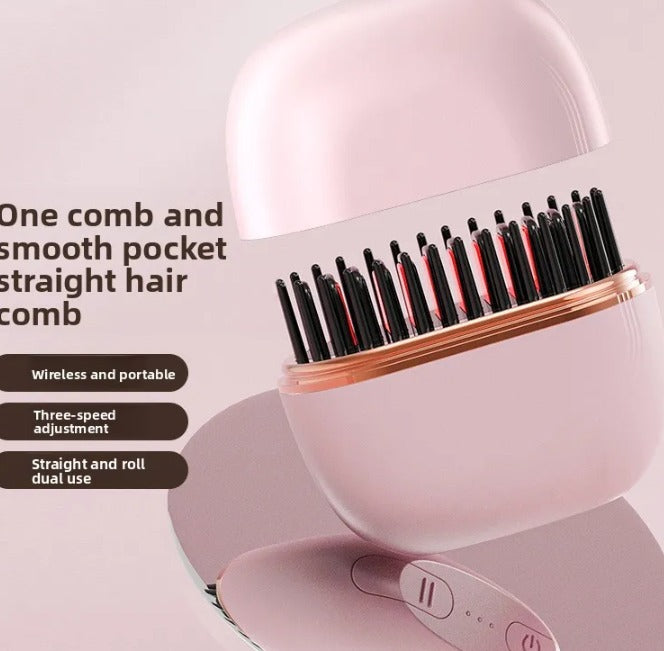 Cordless 2-in-1 Straightener Comb