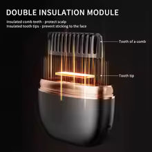 SmoothHer Cordless 2-in-1 Straightener Comb - Detail